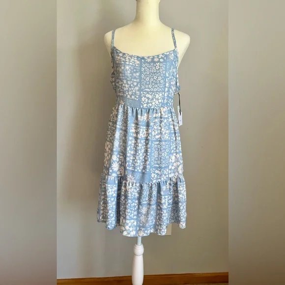 lala land creative co | Dresses | Be Original Lala Land Creative Co Light  Blue Floral Dress Nwt Size Xl | Poshmark